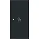 Busch-Jaeger 6234-22-45M bedieningswip rechts symbool dimmer tbv bedieningselement flex 2-voudig Art Linear zwart mat