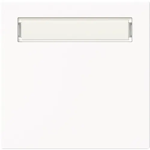 Busch-Jaeger 1764 N-44M schakelwip met tekstkader Art Linear studiowit mat