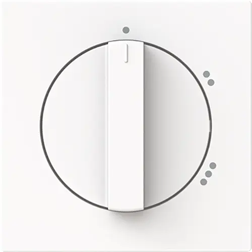 Busch-Jaeger 2542 DR/02-44M draaiknop driestandenschakelaar Art Linear studiowit mat