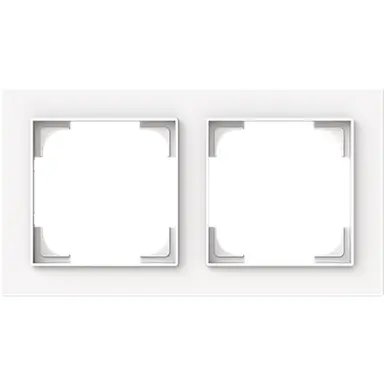 Busch-Jaeger 1722-44M afdekraam 2-voudig Art Linear studiowit mat