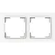 Busch-Jaeger 1722-44M afdekraam 2-voudig Art Linear studiowit mat