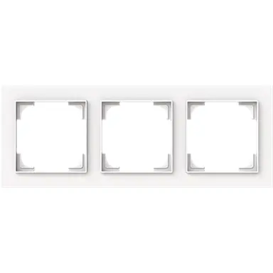 Busch-Jaeger 1723-44M afdekraam 3-voudig Art Linear studiowit mat