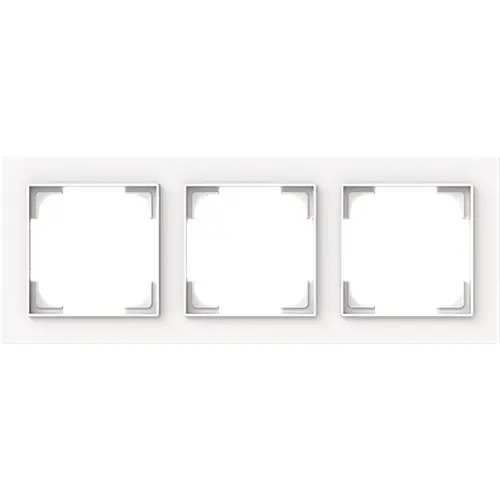 Busch-Jaeger 1723-44M afdekraam 3-voudig Art Linear studiowit mat