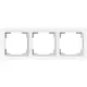 Busch-Jaeger 1723-44M afdekraam 3-voudig Art Linear studiowit mat
