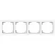 Busch-Jaeger 1724-44M afdekraam 4-voudig Art Linear studiowit mat