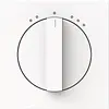 Busch-Jaeger 1740 DRL-44M-503 draaiknop driestandenschakelaar Art Linear studiowit mat
