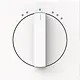 Busch-Jaeger 1740 DRL-44M-503 draaiknop driestandenschakelaar Art Linear studiowit mat