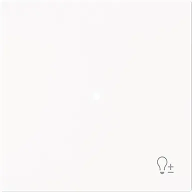 Busch-Jaeger 6234-10-44M bedieningswip 1-voudig met symbool dimmer tbv bedieningselement flex Art Linear studiowit mat