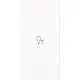 Busch-Jaeger 6234-21-44M bedieningswip links symbool dimmer tbv bedieningselement flex 2-voudig Art Linear studiowit mat
