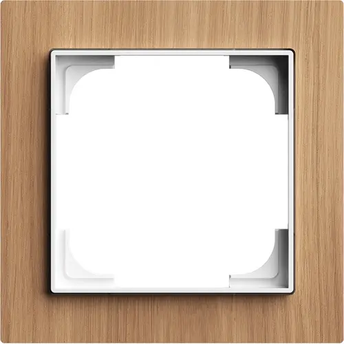Busch-Jaeger 1721-4083 afdekraam 1-voudig Art Linear hout eiken