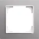 Busch-Jaeger 1721-4073 afdekraam 1-voudig Art Linear aluzilver