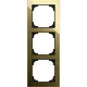 Busch-Jaeger 1723-4013 afdekraam 3-voudig Art Linear glas zwart/goud