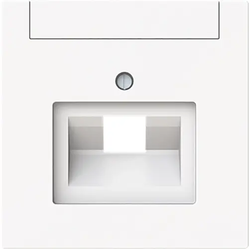 Busch-Jaeger 1803-44M centraalplaat RJ45 wandcontactdoos 1-voudig Art Linear studiowit mat