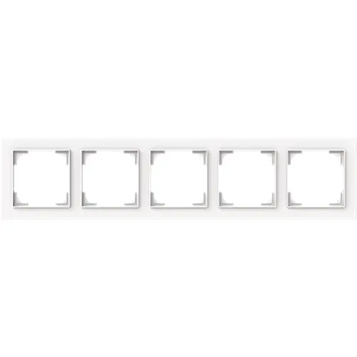 Busch-Jaeger 1725-44M afdekraam 5-voudig Art Linear studiowit mat