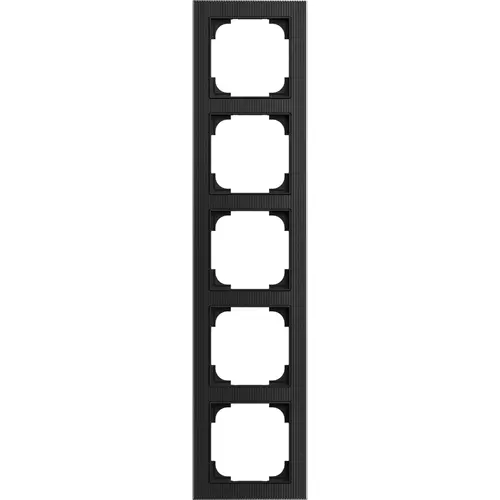 Busch-Jaeger 1725-4025 afdekraam 5-voudig Art Linear glas zwart