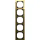 Busch-Jaeger 1725-4013 afdekraam 5-voudig Art Linear glas zwart/goud
