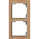Busch-Jaeger 1722-4083 afdekraam 2-voudig Art Linear hout eiken
