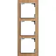 Busch-Jaeger 1723-4083 afdekraam 3-voudig Art Linear hout eiken
