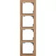 Busch-Jaeger 1724-4083 afdekraam 4-voudig Art Linear hout eiken