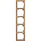 Busch-Jaeger 1725-4083 afdekraam 5-voudig Art Linear hout eiken