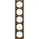 Busch-Jaeger 1725-4086 afdekraam 5-voudig Art Linear hout walnoot