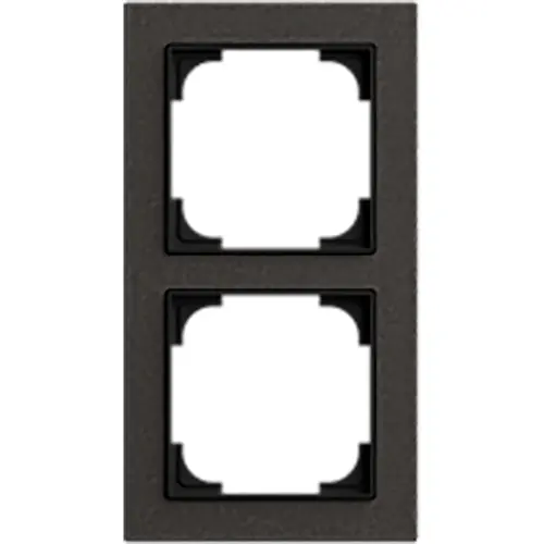Busch-Jaeger 1722-4045 afdekraam 2-voudig Art Linear papier zwart