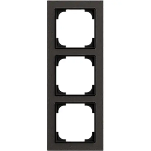 Busch-Jaeger 1723-4045 afdekraam 3-voudig Art Linear papier zwart