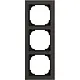 Busch-Jaeger 1723-4045 afdekraam 3-voudig Art Linear papier zwart