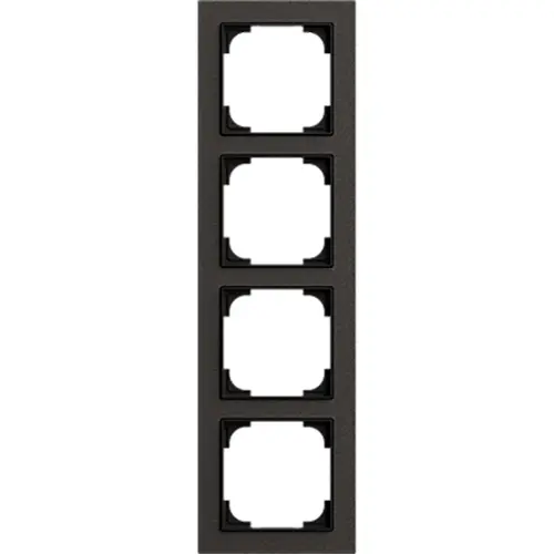 Busch-Jaeger 1724-4045 afdekraam 4-voudig Art Linear papier zwart