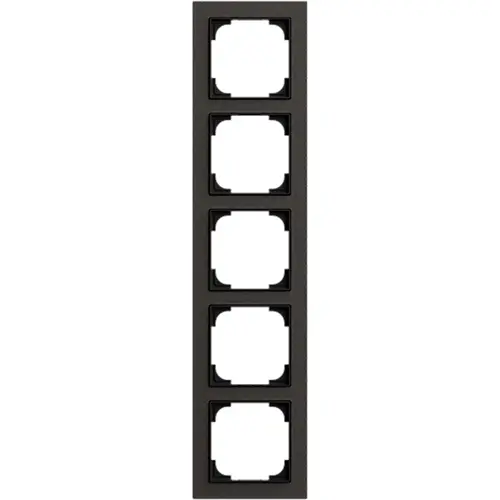 Busch-Jaeger 1725-4045 afdekraam 5-voudig Art Linear papier zwart