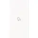Busch-Jaeger 6234-22-44M bedieningswip rechts symbool dimmer tbv bedieningselement flex 2-voudig Art Linear studiowit mat