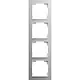 Busch-Jaeger 1724-4073 afdekraam 4-voudig Art Linear aluzilver