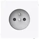 Busch-Jaeger 20-1 MUCB-44G centraalplaat voor wandcontactdoos met penaarde Art Linear studiowit glans