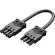 Adels AC 166 VLCG/415 1000 koppelsnoer halogeenvrij male / female 4-polig 1,5mm² 16A 10M zwart