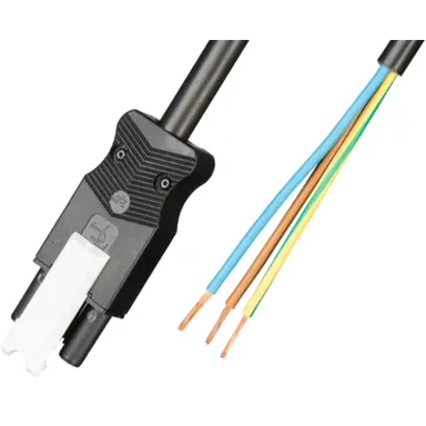 Adels AC166 ALCGB/325 37.5 aansluitkabel halogeenvrij female 3-polig 2,5mm² 20A 375mm zwart