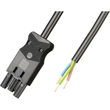 Adels AC166 ALCGB/325 400 aansluitkabel halogeenvrij female 3-polig 2,5mm² 20A 4M zwart