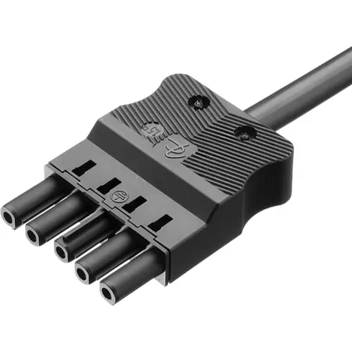 Adels AC166 ALCGB/515 100 aansluitkabel female 5-polig 1,5mm² 16A 1M zwart