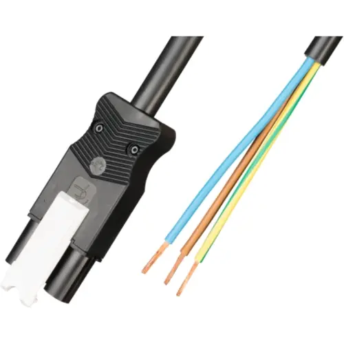 Adels AC166 ALCGS/325 37.5 aansluitkabel male 3-polig 2,5mm² 20A 375mm zwart