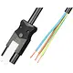 Adels AC166 ALCGS/325 37.5 aansluitkabel halogeenvrij male 3-polig 2,5mm² 20A 375mm zwart