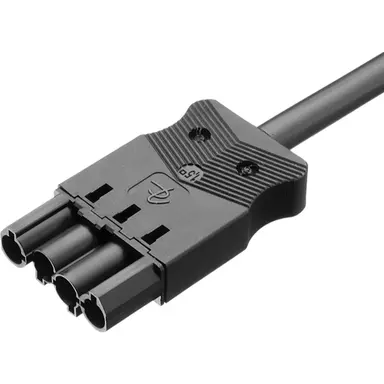 Adels AC166 ALCGS/415 050 aansluitkabel female 4-polig 1,5mm² 16A 0,5m zwart