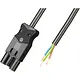 Adels AC166 ALCGS/325 100 aansluitkabel halogeenvrij male 3-polig 2,5mm² 20A 1m zwart