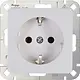 Kopp 914813003 wandcontactdoos randaarde HK02 Milano arctic wit