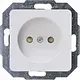 Kopp 926613005 wandcontactdoos zonder randaarde kindveilig HK02 Milano arctic wit glans