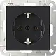 Kopp 949315006 wandcontactdoos randaarde HK07 Athenis antraciet