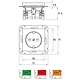 Kopp 940047001 wandcontactdoos randaarde verhoogde aanraakbeveiliging HK07 Athenis staal grijs