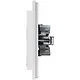Kopp 950029005 wandcontactdoos 2-voudig zonder randaarde Safety+ voor enkele inbouwdoos HK07 Athenis helder wit glans