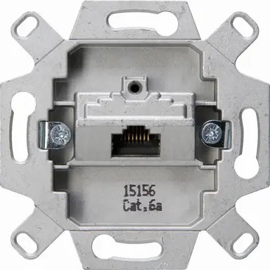 Kopp 114401007 RJ45 data wandcontactdoos 1-voudig inbouw CAT6A