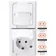 Kopp 131402009 wandcontactdoos 2-voudig randaarde dks bedr verticaal IP44 arctic wit