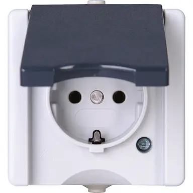 Kopp 947456005 opbouw wandcontactdoos randaarde deksel IP44 ProAQA grijs
