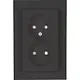 Kopp 950015004 wandcontactdoos 2-voudig zonder randaarde Safety+ voor enkele inbouwdoos HK07 Athenis antraciet